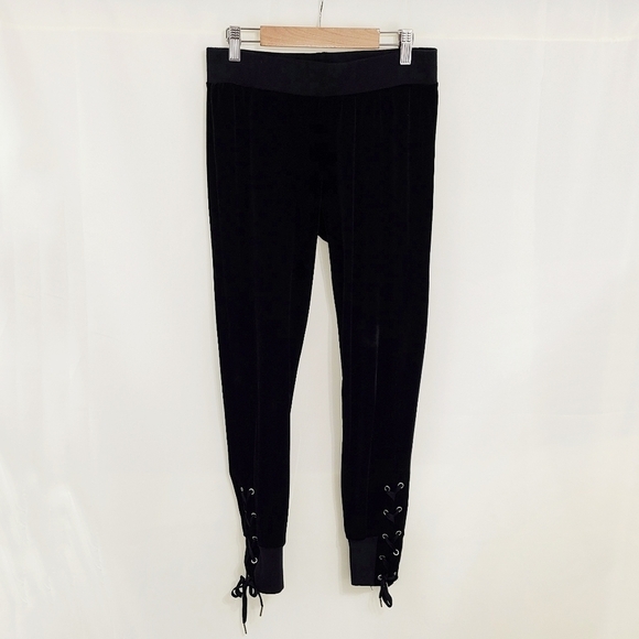 n:Philanthropy Cater black velvet joggers size small - Picture 2 of 8